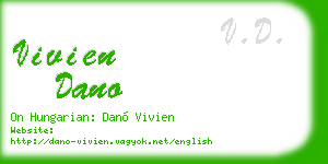 vivien dano business card